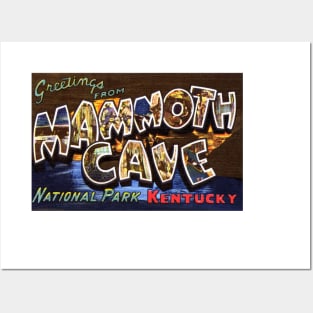 Greetings from Mammoth Cave National Park, Kentucky - Vintage Large Letter Postcard Posters and Art